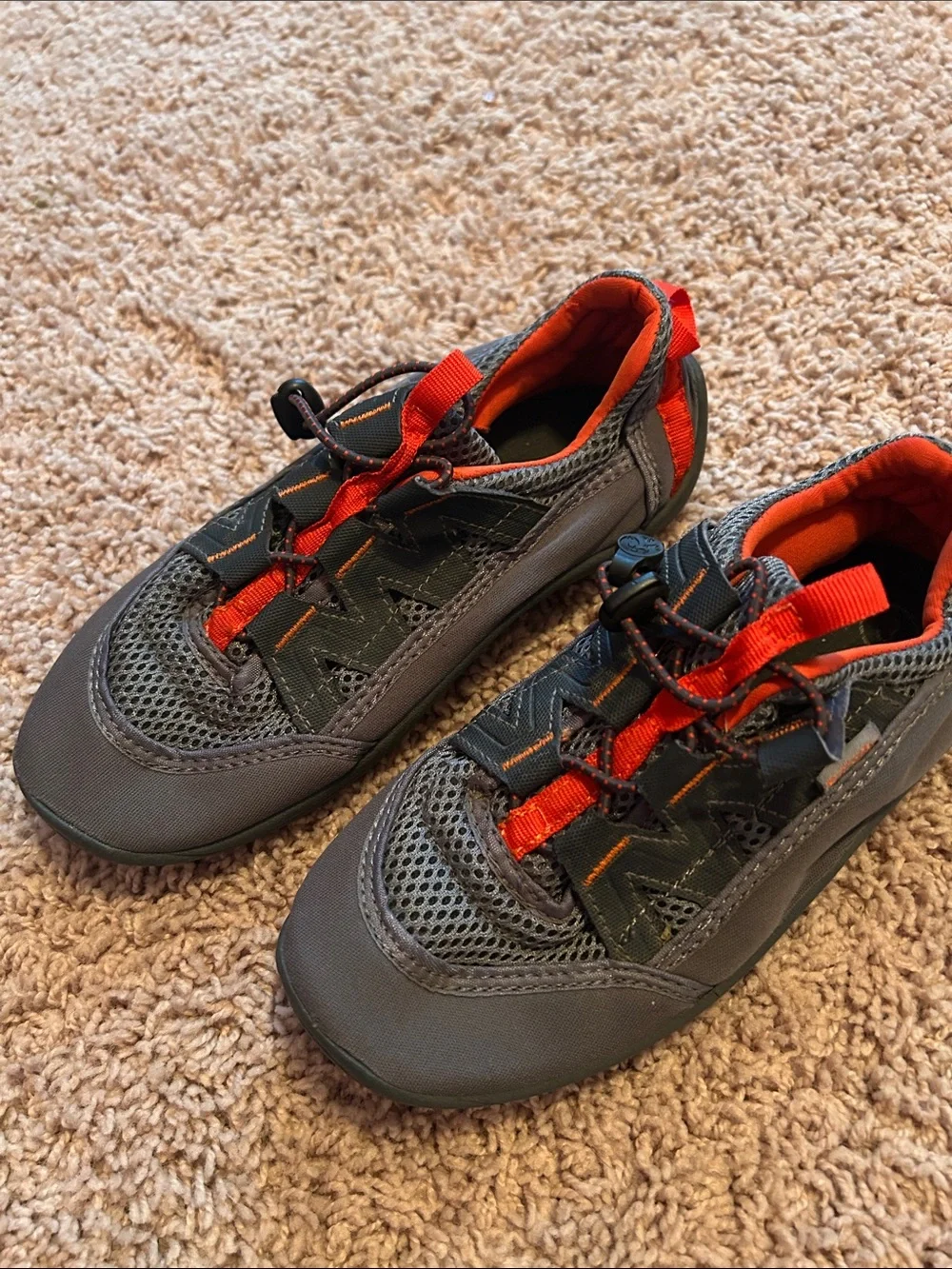 Northside Grey and Orange Kids Trail Sneaker